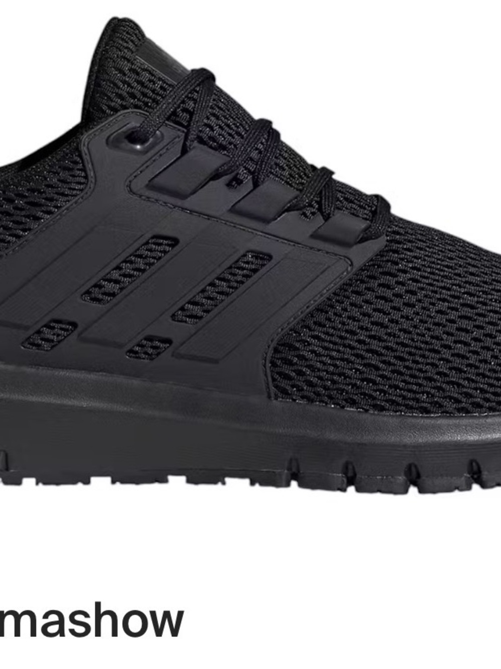 adidas Women's All-Black Breathable Knit Runner